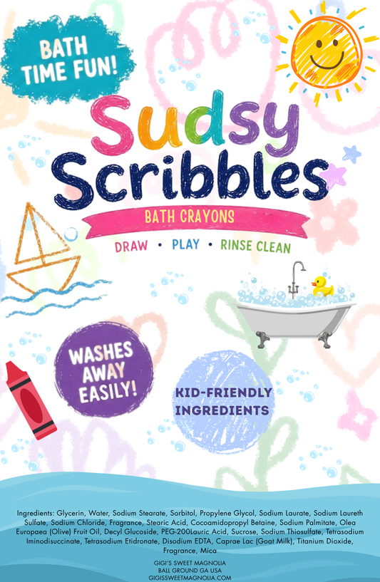 Sudsy Scribbles Bath Crayons - dinosaur shaped crayons in assorted colors