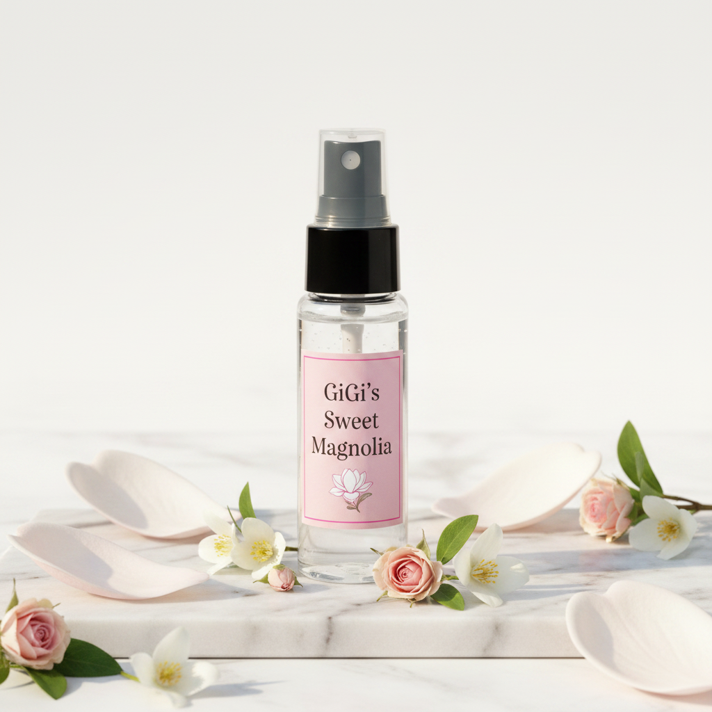 GiGi's Sweet Magnolia Women's Body Spray with pink label