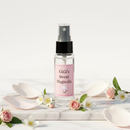 GiGi's Sweet Magnolia Women's Body Spray with pink label