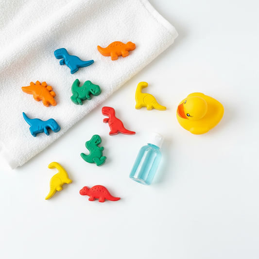 Sudsy Scribbles Flat Lay