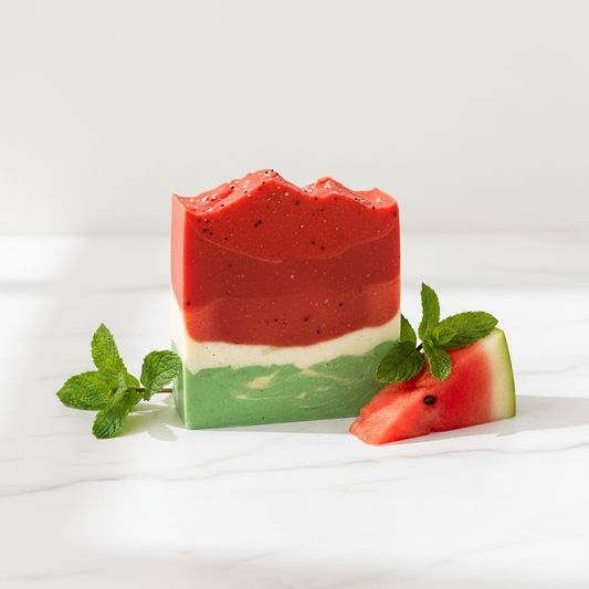 Watermelon Splash Soap - Clean Background